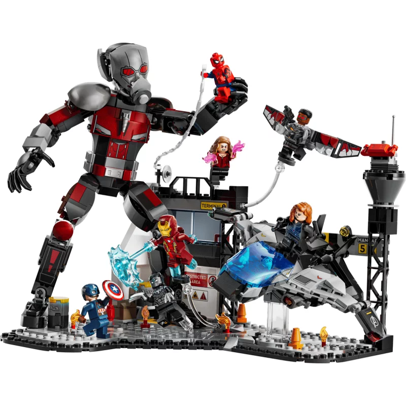 Image : LEGO 76314 Le combat de Captain America: Civil War Marvel