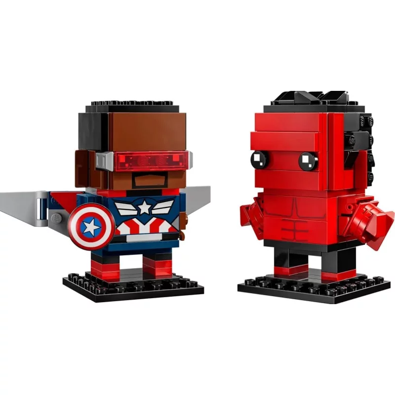 Image : LEGO 40668 Figurines de Captain America et Hulk rouge Marvel