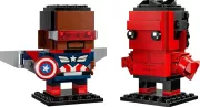 LEGO 40668 Figurines de Captain America et Hulk rouge Marvel