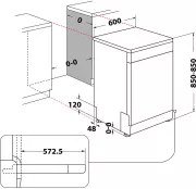 Image : WHIRLPOOL WFC3C42PX Lave-vaisselle 60 cm