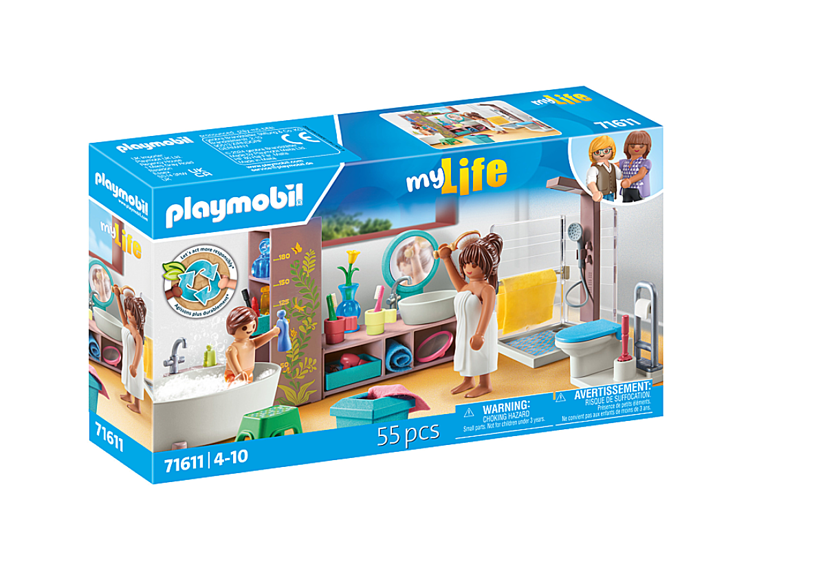 Image : Playmobil 71611 Salle de bains avec douche et baignoire My Life