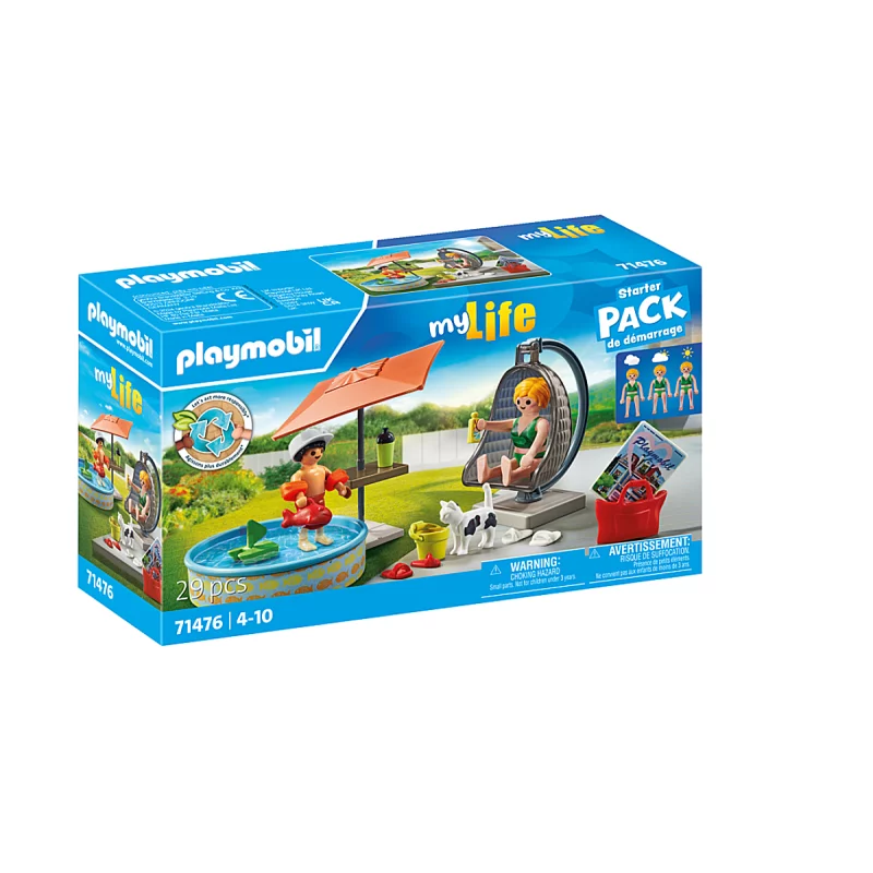 Image : Playmobil 71476 Maman et enfant avec fauteuil suspendu MyLife