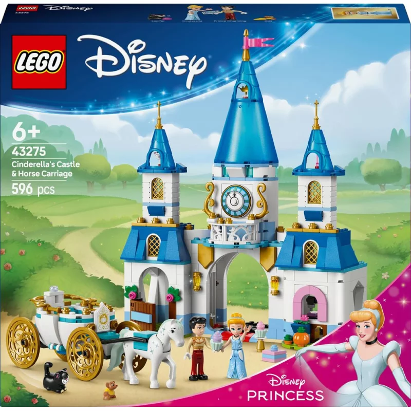 Image : LEGO 43275 Le chateau de Cendrillon et la caleche Disney Princess