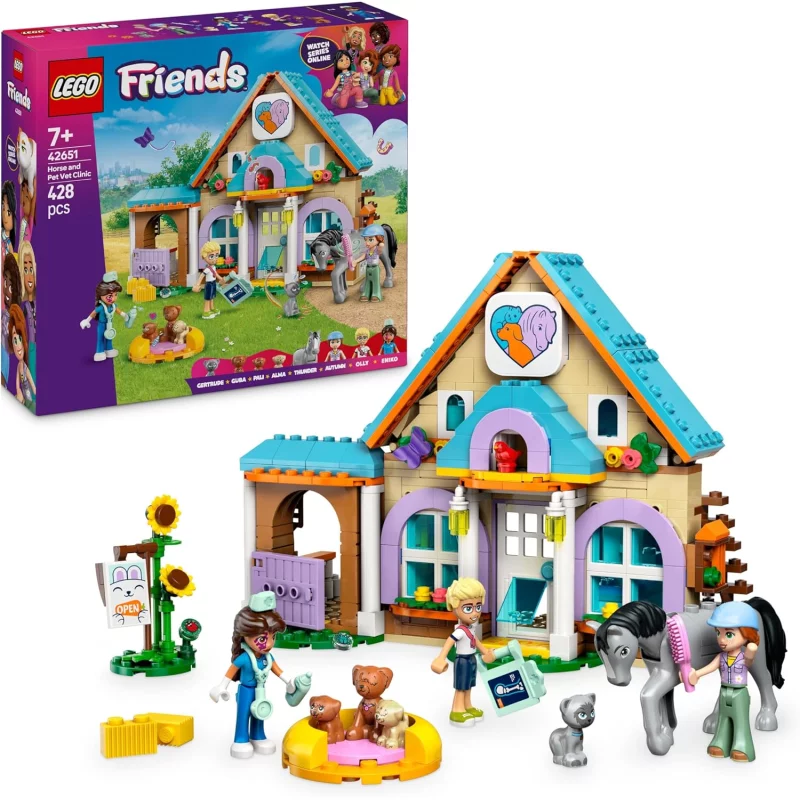 Image : LEGO 42651 La clinique veterinaire pour chevaux et animaux de compagnie Friends