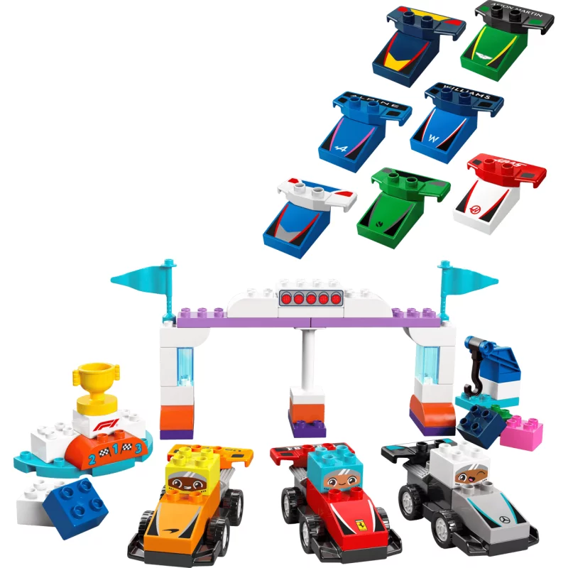 Image : LEGO 10445 Voitures de course et pilotes d’une ecurie de F1 DUPLO Town