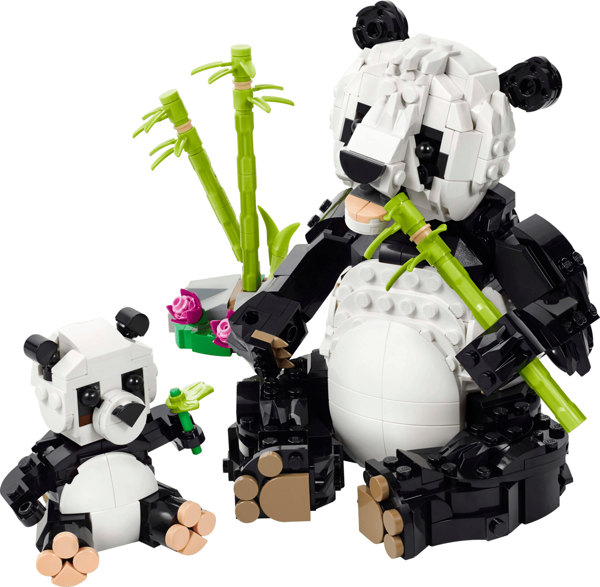 Image : LEGO 31165 Animaux sauvages : la famille de pandas Creator