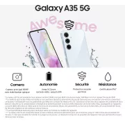 Image : SAMSUNG Galaxy A35 Lilas 256Go 5G Smartphone
