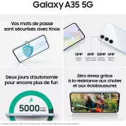 Image : SAMSUNG Galaxy A35 Lilas 256Go 5G Smartphone