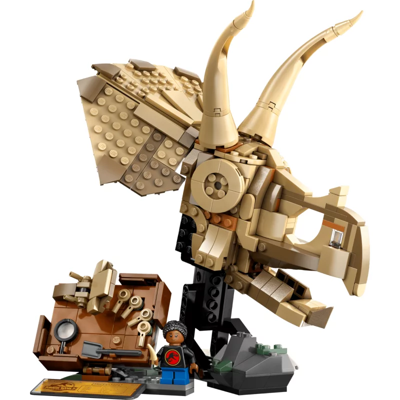 Image : LEGO 76969 Les fossiles de dinosaures: le crane du triceratops Jurassic World