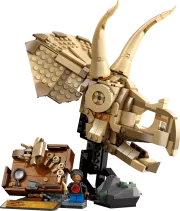 Image : LEGO 76969 Les fossiles de dinosaures: le crane du triceratops Jurassic World