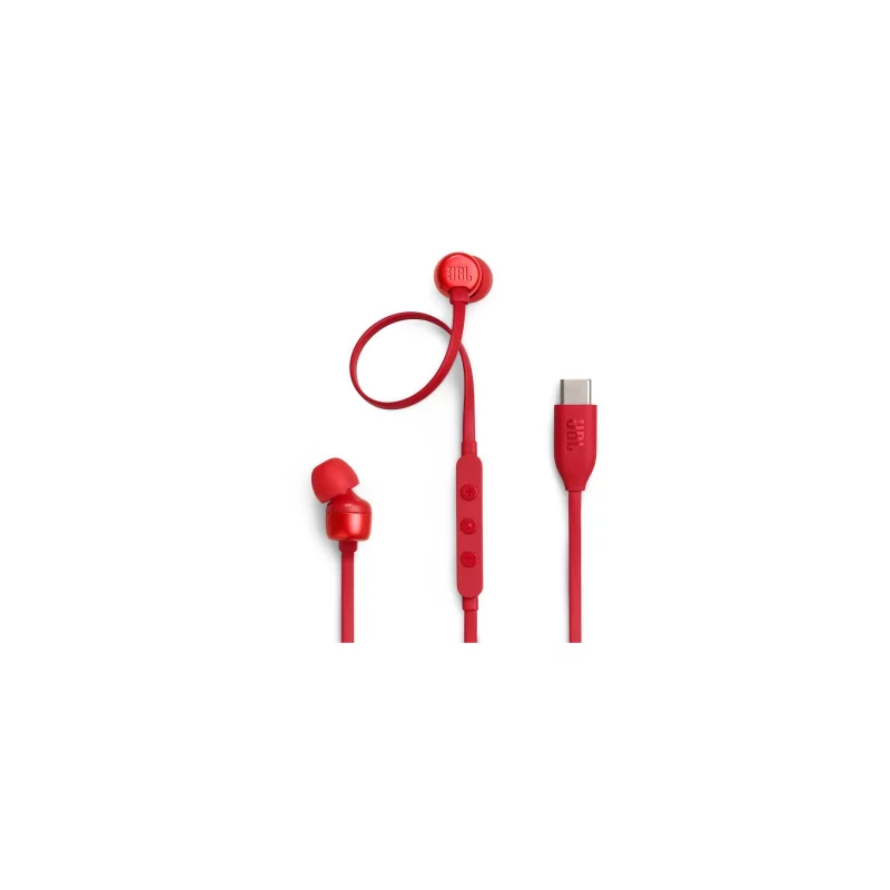 Image : JBL Tune 310 C Rouge Ecouteurs