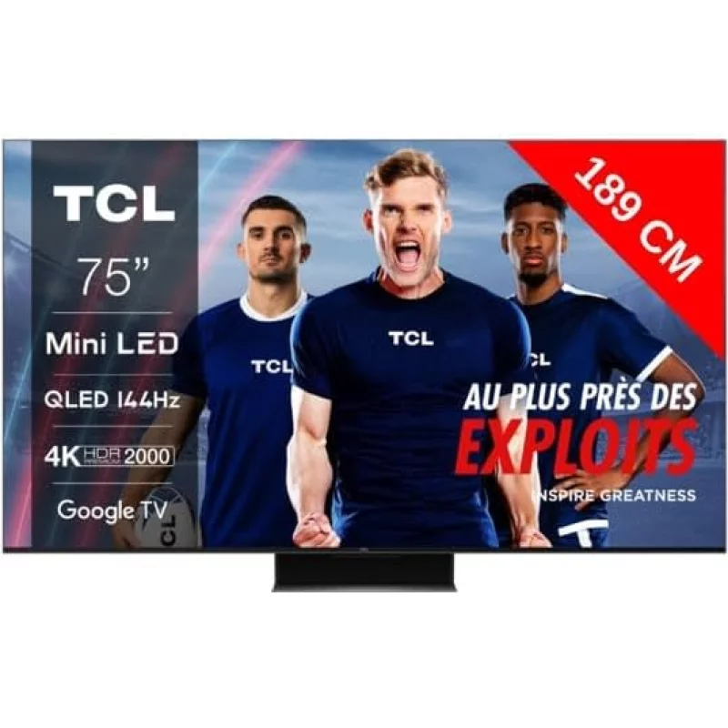 Image : TCL 75C849 4K QLED Mini-LED 144Hz TV 75'