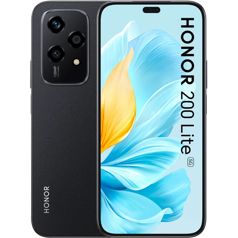 Image : HONOR 200 Lite Midnight Black Smartphone