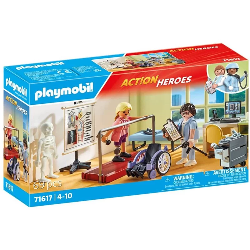 Image : Playmobil 71617 Atelier de kinesitherapie Action Heroes