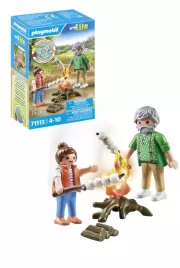 Playmobil 71513 Grand-pere petite fille et feu de camp My Life