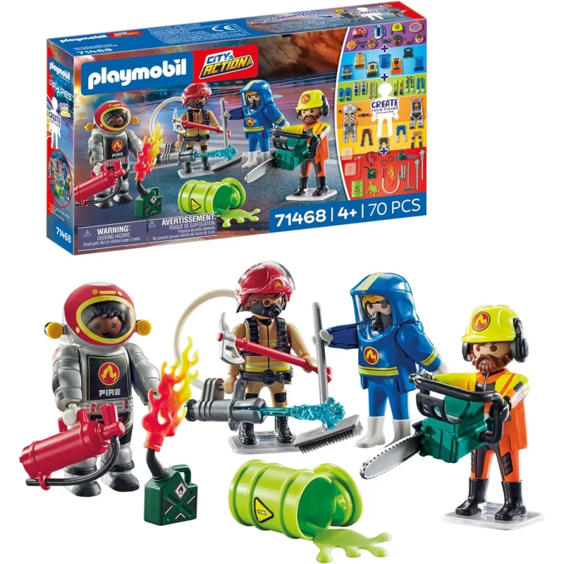 Image : Playmobil 71468 My Figures Metiers a risque Action Heroes
