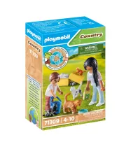 Playmobil 71309 Famille de chats avec femme et enfant Country
