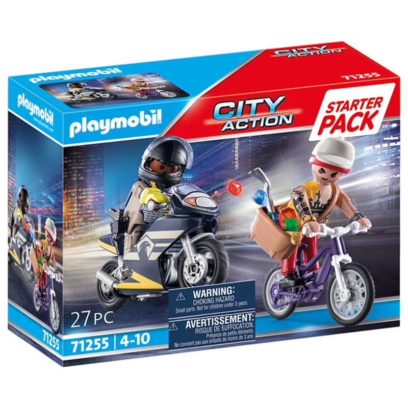 Image : Playmobil 71255 Starter Pack Agent et voleur City Action