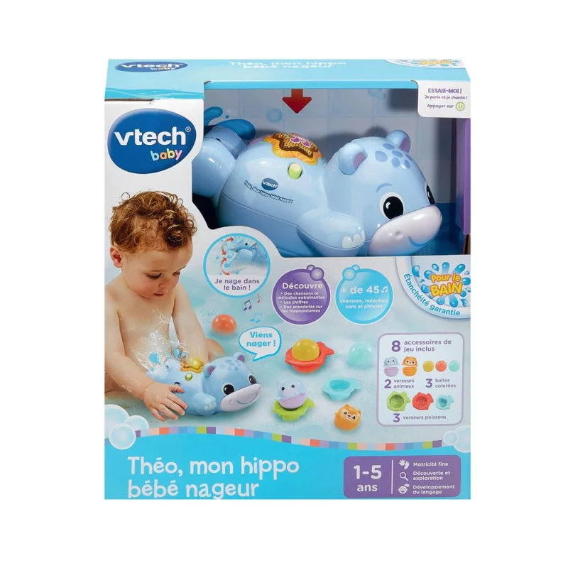 Image : Vtech Baby Theo Mon hippo bebe nageur