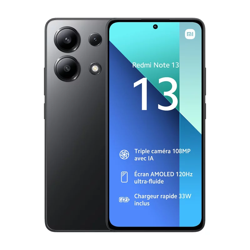 Image : XIAOMI Redmi Note 13 Noir 6 GO + 128 GO