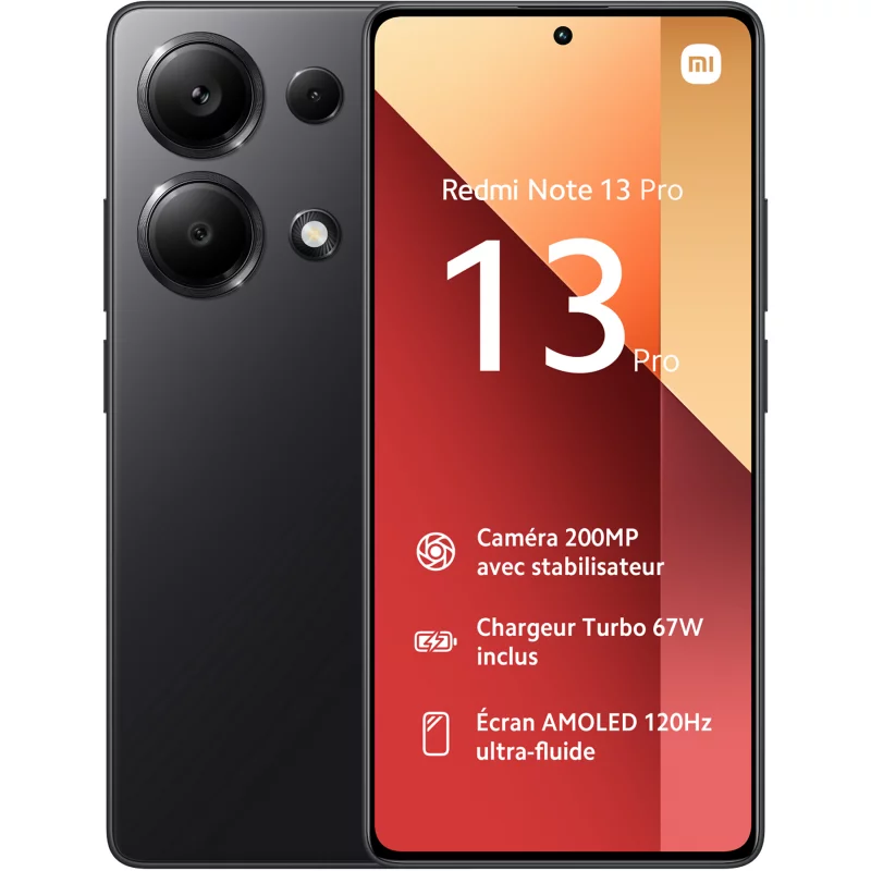 Image : Redmi Note 13 Pro Noir 12 GO + 512 GO XIAOMI