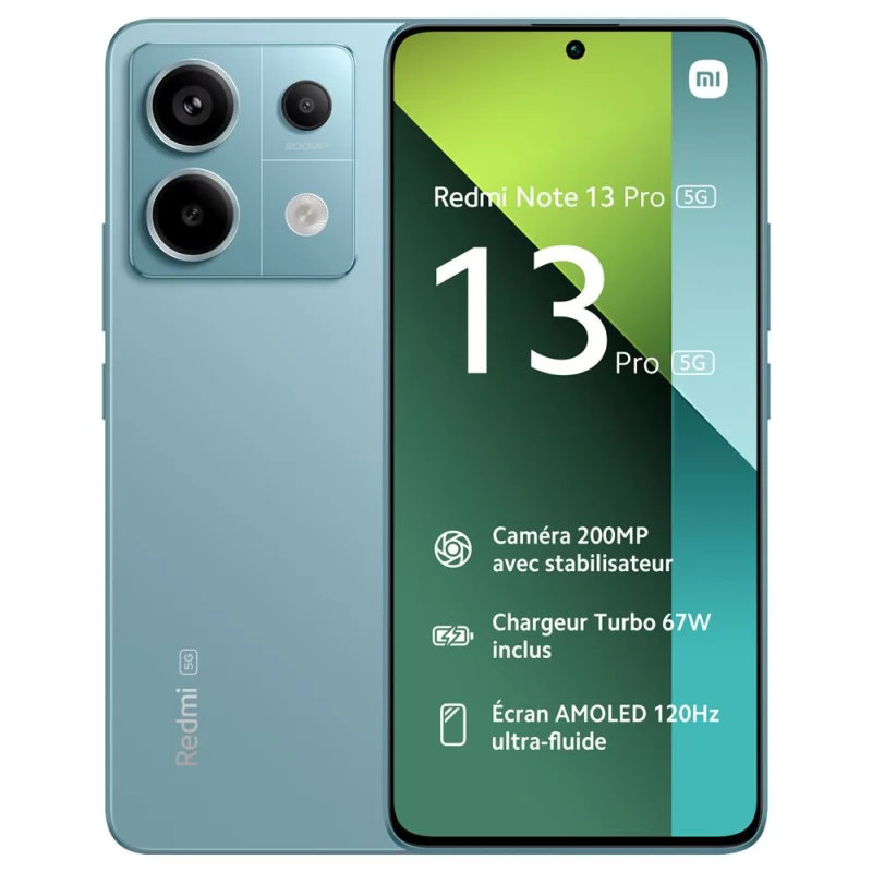Image : XIAOMI Redmi Note 13 Pro 5G Bleu 12 GO + 512 GO
