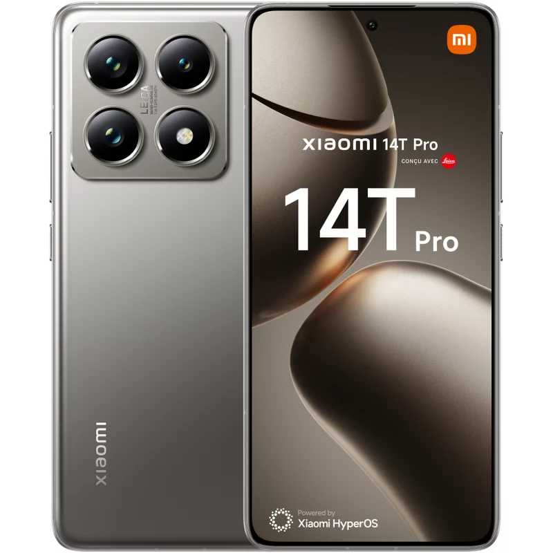 Image : Xiaomi 14T Pro Gris Titane 12 GO + 512 GO