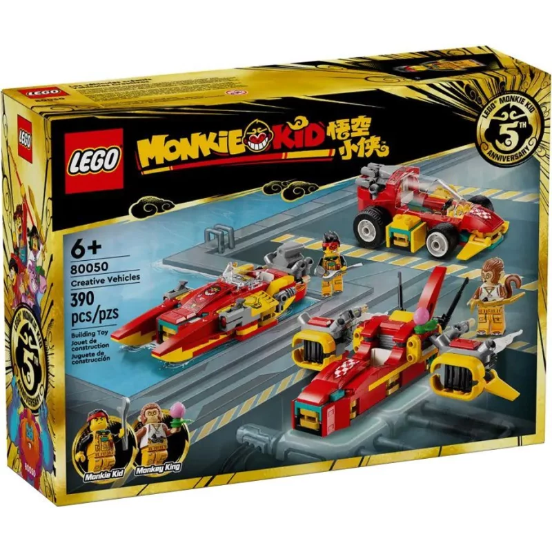 Image : LEGO 80050 Les vehicules creatifs Monkie Kid