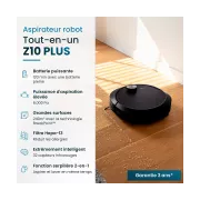 Image : Eziclean All-in-one Z10 Plus Robot aspirateur laveur