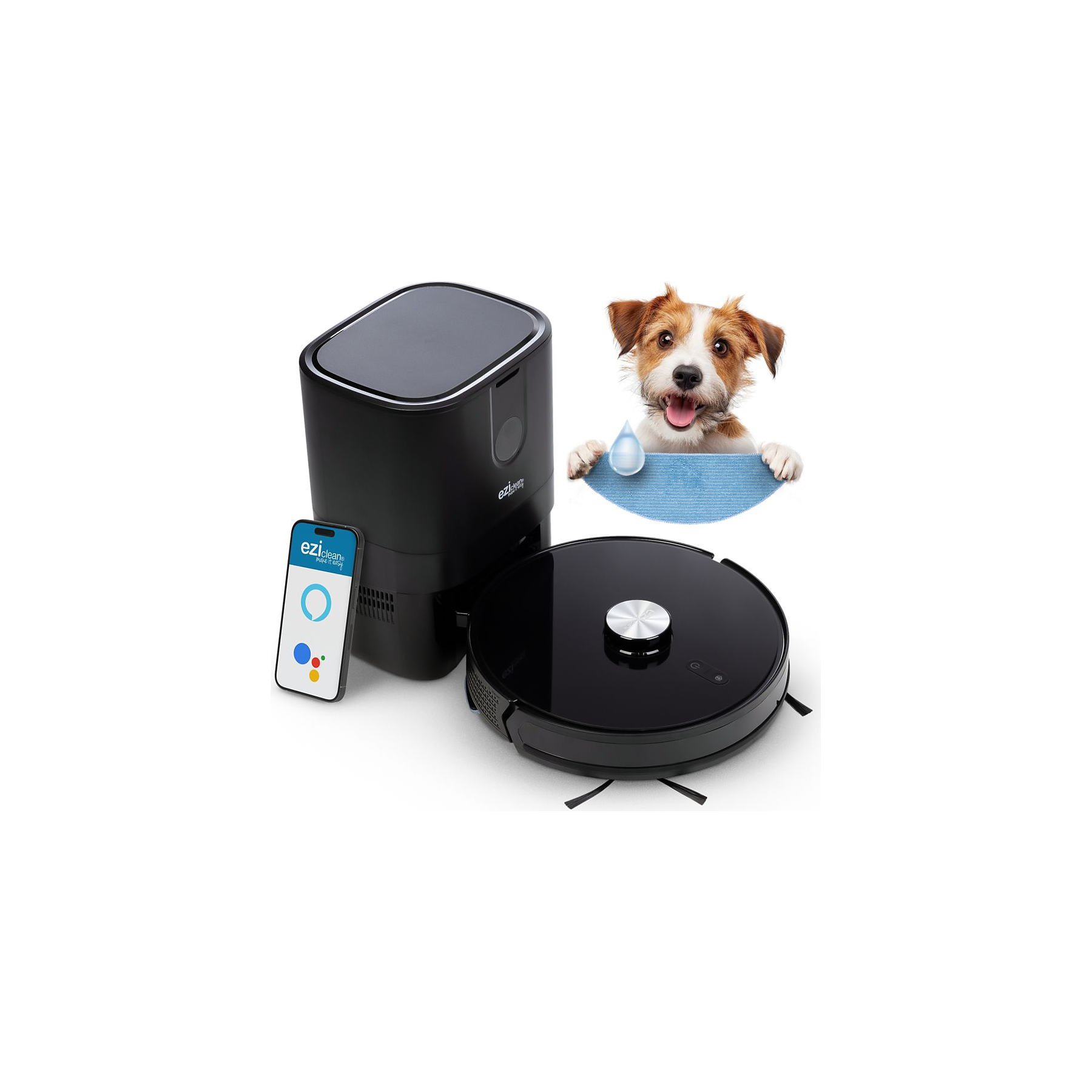 Image : Eziclean I-Bot Z7 Smart Robot aspirateur laveur