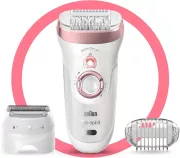 BRAUN Silk epil 9-730 - Blanc/rose Epilateur electrique