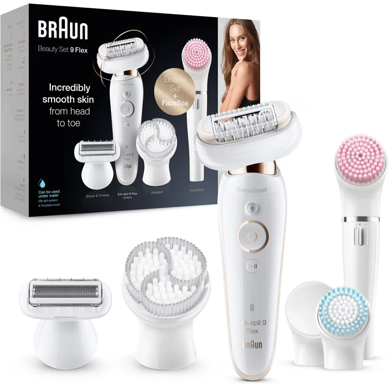 Image : Braun Silk-epil 9 Flex 9100 Blanc épilateur