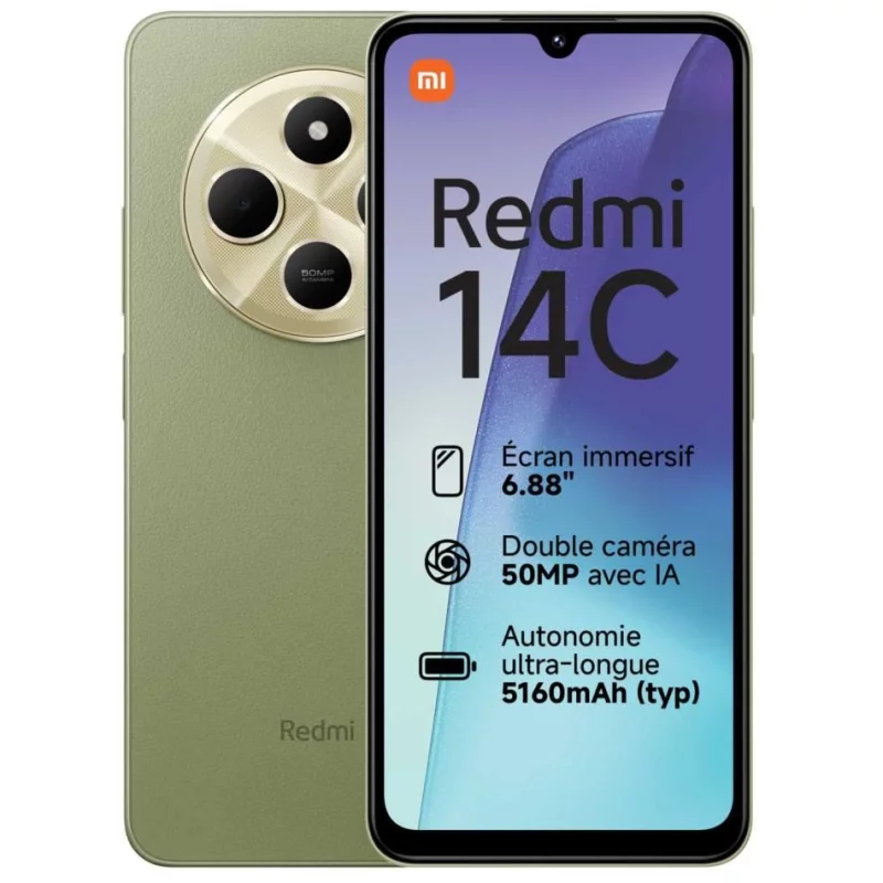 Image : XIAOMI Redmi 14C Vert 4 GO + 128 GO