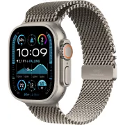 Apple Watch Ultra 2 GPS + Cellular 49 mm Boîtier en Titane Naturel avec Bracelet Milanais Titane Naturel L version 2024 - MX5T3NF/A