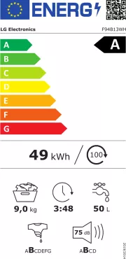 Image : LG F94B13WH Lave-linge 9 kg 1400 tours
