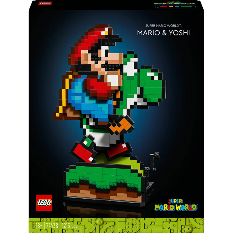 Image : LEGO 71438 Super Mario World Mario et Yoshi