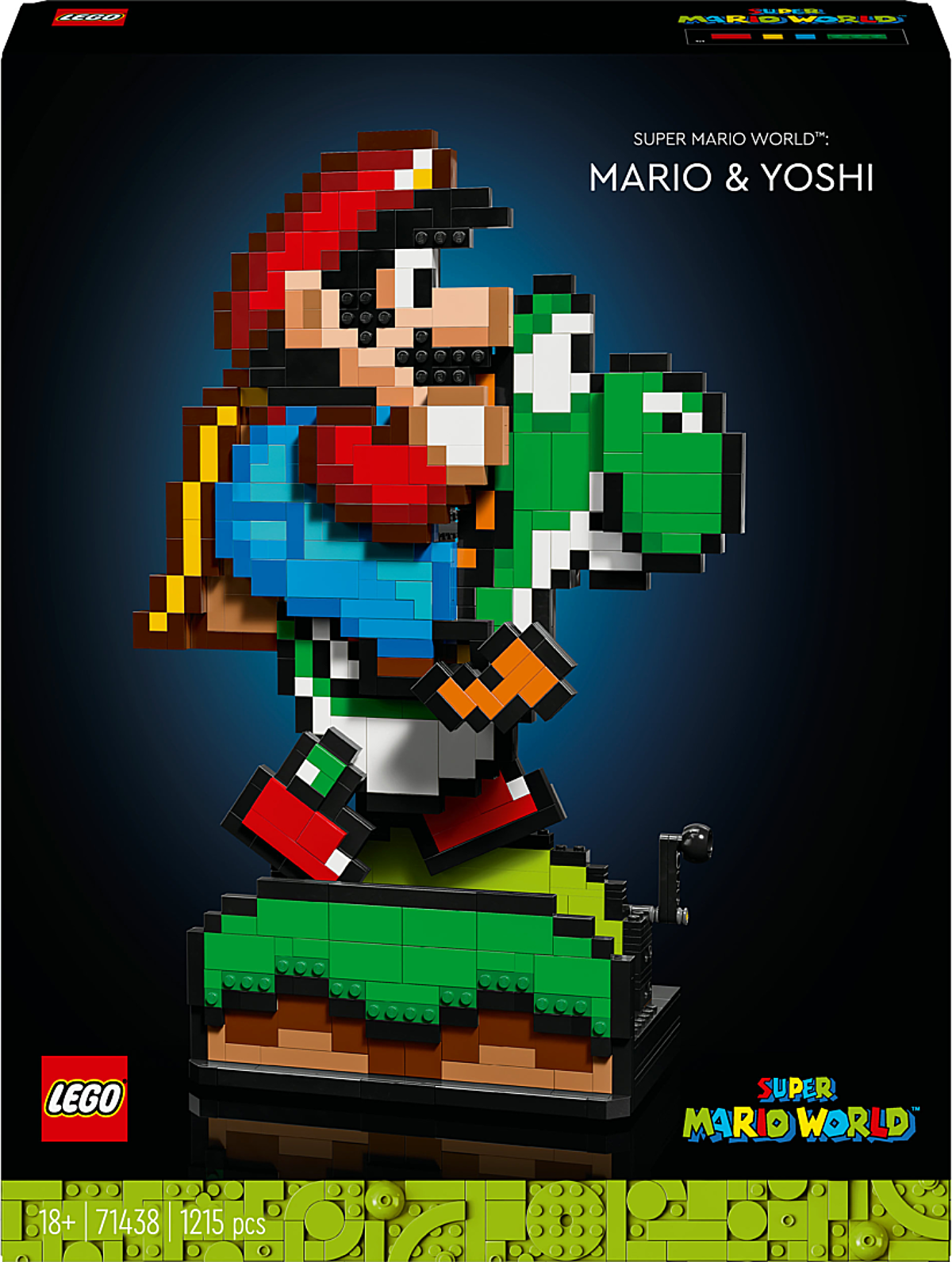 Image : LEGO 71438 Super Mario World Mario et Yoshi
