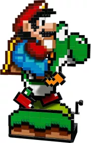 Image : LEGO 71438 Super Mario World Mario et Yoshi
