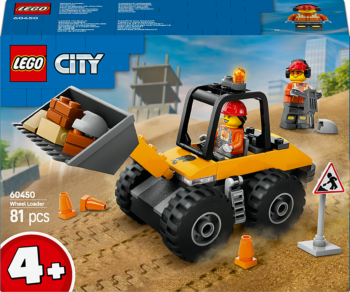 Image : LEGO 60450 La chargeuse de chantier jaune City