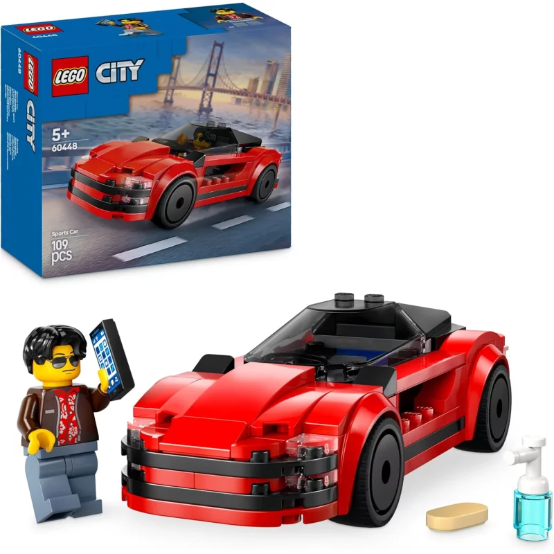 Image : LEGO 60448 La voiture de sport rouge City