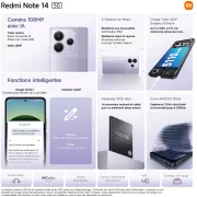 Image : XIAOMI Redmi Note 14 5G Noir 8 GO + 256 GO