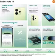 Image : XIAOMI Redmi Note 14 Noir 8 GO + 256 GO