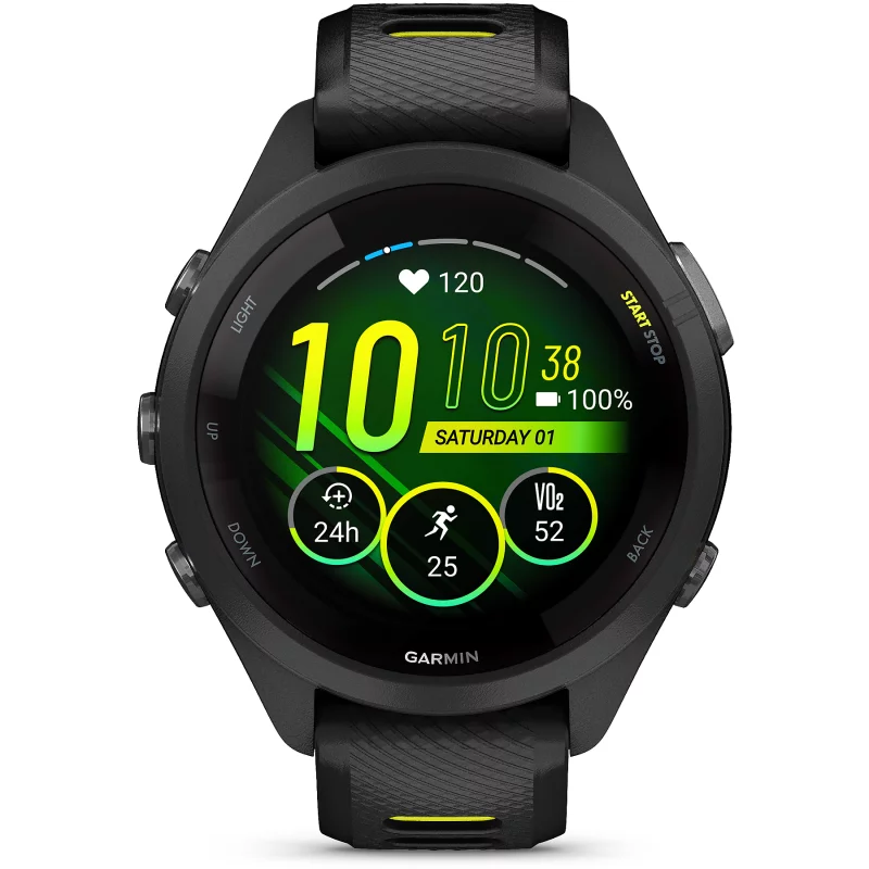 Image : GARMIN FORERUNNER 265S MUSIC NOIR JAUNE