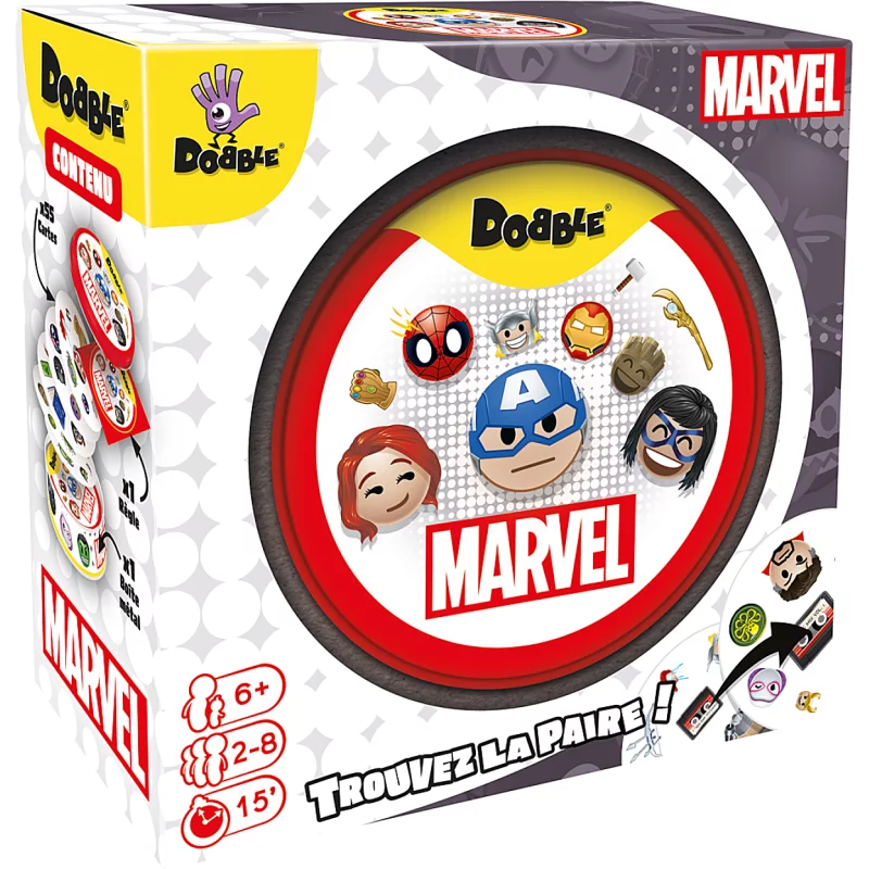 Image : Dobble Marvel Emoji Asmodee