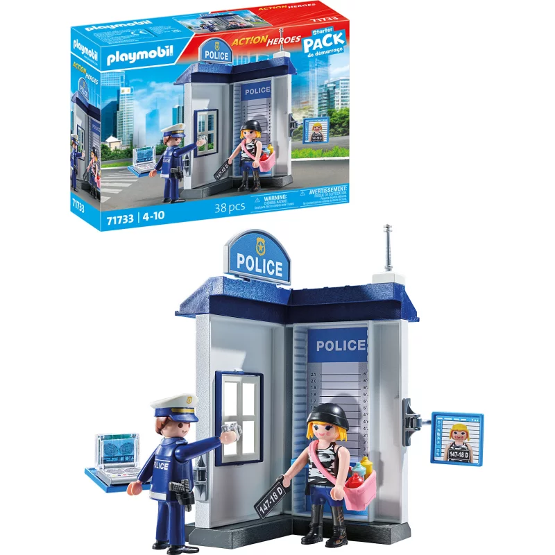 Image : PLAYMOBIL 71733 Salle d'enquête de la Police  Action Heroes