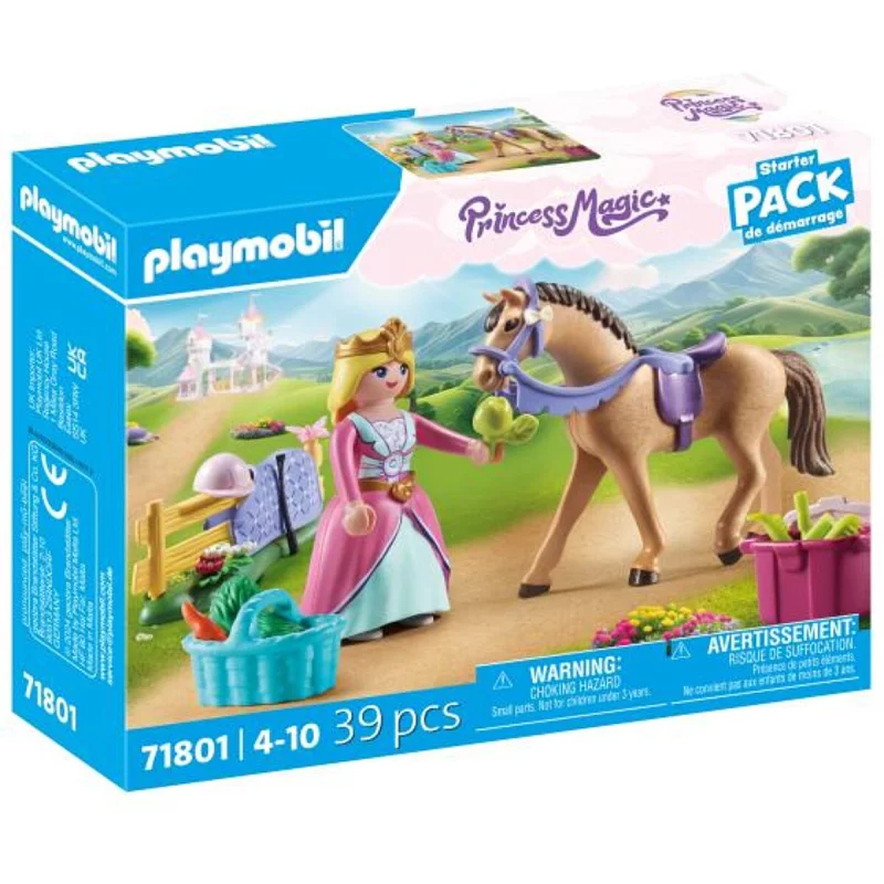 Image : PLAYMOBIL 71801 Princesse avec Un Cheval Princess Magic