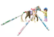 Playmobil 71640 Cavalière avec crinière à colorier - Horses of Waterfall