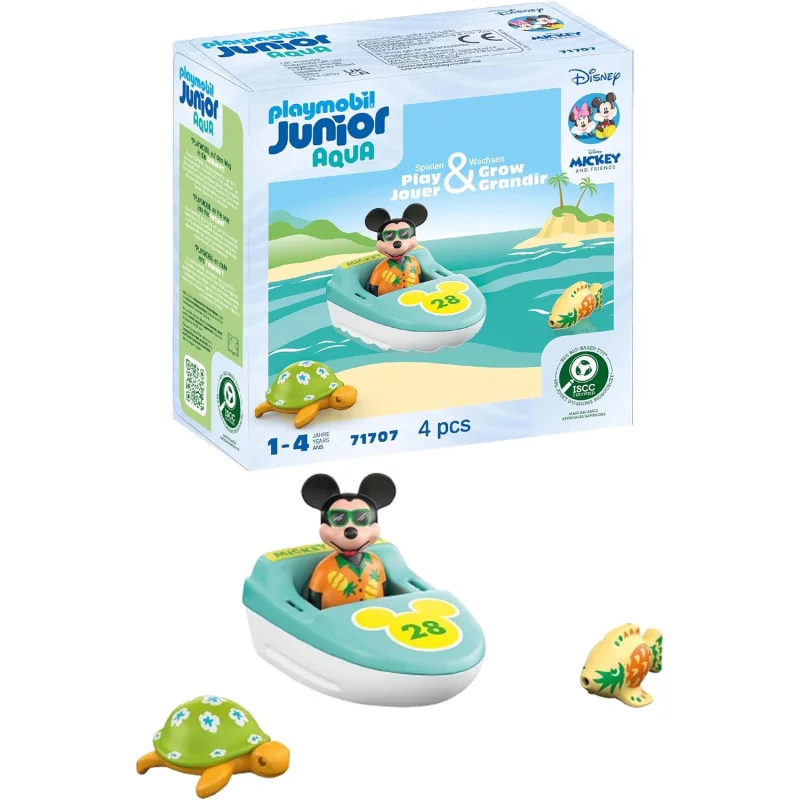 Image : Playmobil 71707 Junior & Disney : Mickey avec Bateau