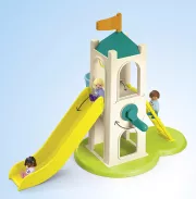 Image : Playmobil 71703 Junior : Aire de Jeux avec Toboggan géant