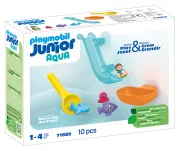 Playmobil 71689 Junior Aqua : Grand Toboggan Aquatique et Animaux Marins